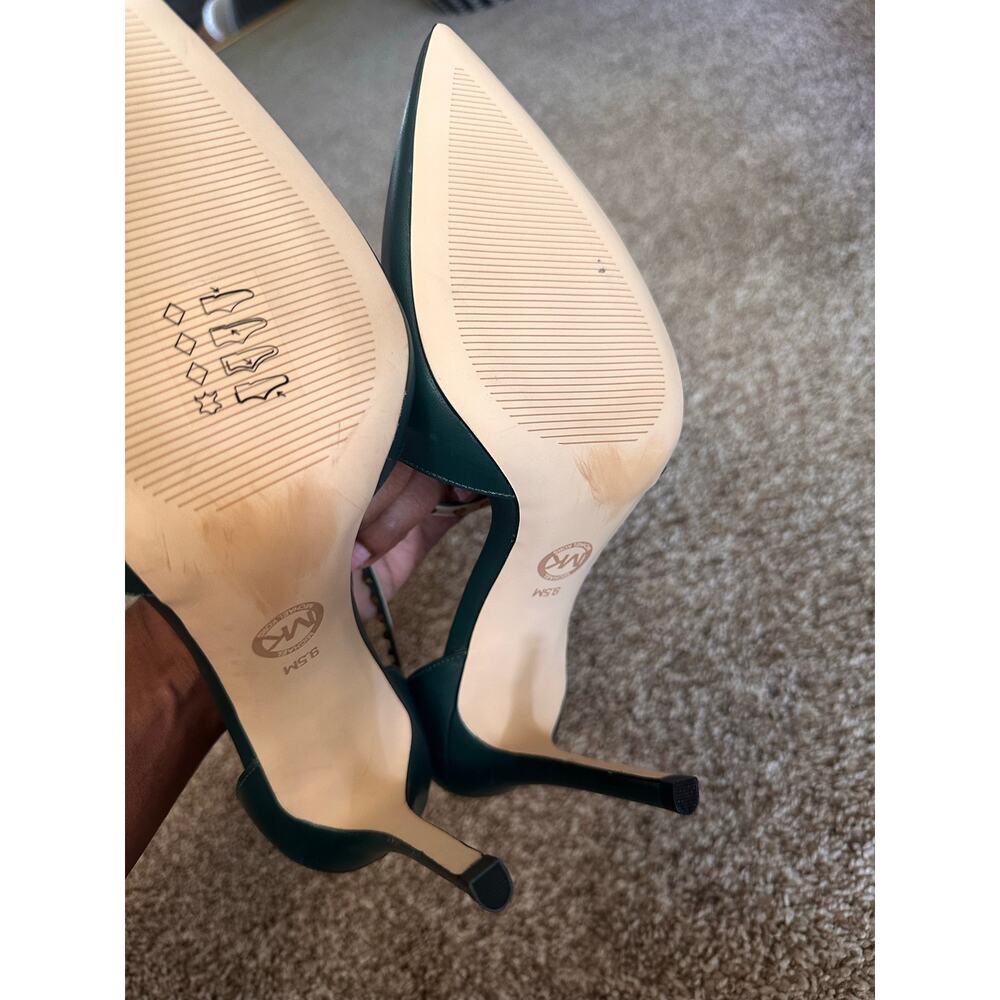 Michael Kors Forest Green Leather “Ava Studded Pump” Size 9.5 ~ New/Unworn - Picture 5 of 5